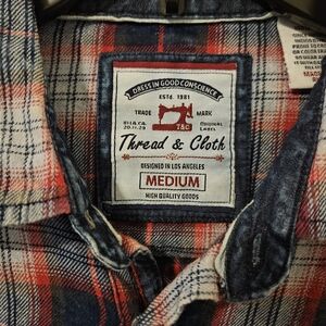 Thread & Cloth Red and Blue Plaid Shirt